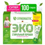 порошок стиральный SYNERGETIC Эко Универсальный 100 стиков 2,5кг концентрат - фото в каталоге Максидом