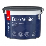 краска акриловая TIKKURILA Euro White для потолка 9л белая, арт.700009612 - фото в каталоге Максидом