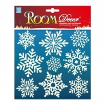 наклейка ROOMDECOR Светящиеся снежинки 18х18см, арт.PUX1803 - фото в каталоге Максидом