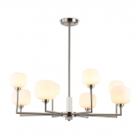 люстра потолочная AMBRELLA High Light G9х8 40Вт сатин никель/белый матовый - фото в каталоге Максидом