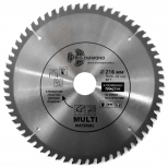диск пильный TRIO-DIAMOND MultiMaterial 216х30мм 60зубьев диск пильный TRIO-DIAMOND MultiMaterial 216х30мм 60зубьев - фото в каталоге Максидом