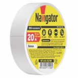 изолента NAVIGATOR 0,18х19мм белый 20м изолента NAVIGATOR 0,18х19мм белый 20м - фото в каталоге Максидом