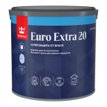 краска акриловая TIKKURILA Euro Extra 20 для стен и потолков база А  2,7л белая, арт.700001106 - фото в каталоге Максидом