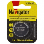 батарейка NAVIGATOR CR2430 1шт - фото в каталоге Максидом