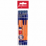 ручки шариковые BRAUBERG M-500 ORANGE 4шт синие 0,35мм - фото в каталоге Максидом