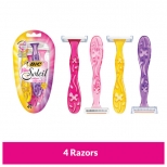 станок для бритья BIC Miss Soleil Color Collection 4шт одноразовый женский - фото в каталоге Максидом