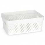 корзина CURVER Infinity 36х27х14см 11л пластик белый корзина CURVER Infinity 36х27х14см 11л пластик белый - фото в каталоге Максидом