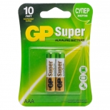 батарейка GP Super Alkaline АAА 2 шт. - фото в каталоге Максидом
