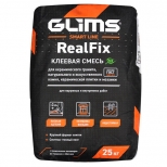 Клей д/плитки GLIMS-RealFix 25кг - фото в каталоге Максидом