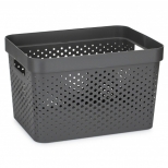 корзина CURVER Infinity 36х27х22см 17л пластик темно-серый корзина CURVER Infinity 36х27х22см 17л пластик темно-серый - фото в каталоге Максидом