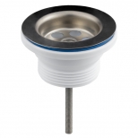 выпуск для раковины MasterProf 1.1/4" нерж. реш. 65мм - фото в каталоге Максидом