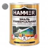 эмаль алкидная HAMMER ускоренной сушки 0,9кг серая, арт.ЭК000135032 - фото в каталоге Максидом