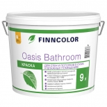 краска акриловая FINNCOLOR Oasis Bathroom для стен и потолков база A 9л белая, арт.700009649 - фото в каталоге Максидом