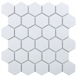 мозаика керамическая STARO Homework Hexagon small 27,8х26,5х0,6 матовая белая - фото в каталоге Максидом