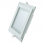 светильник GAUSS Glass кв 12Вт 900Лм 3000K 185-265В IP20 монт 130х130 с дек стек LED - фото в каталоге Максидом