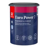 краска акриловая TIKKURILA Euro Power 7 для стен и потолков база А 0,9л белая, арт.700001118 - фото в каталоге Максидом