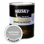 краска алкидная HUSKY-KLONDIKE по ржавчине с молотковым эффектом 0,9л алюминий, арт.25617 - фото в каталоге Максидом