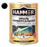 эмаль алкидная HAMMER ускоренной сушки 0,9кг черная, арт.ЭК000135031 - фото в каталоге Максидом