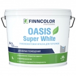 краска в/д FINNCOLOR Oasis Super White для потолка 9л белая, арт.700001265 - фото в каталоге Максидом