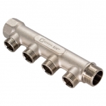 коллектор 4 выхода CTM 3/4" х 1/2" НР латунь - фото в каталоге Максидом