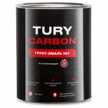 грунт-эмаль по металлу TURY Сarbon 3в1 2,2кг винно-красный RAL 3005, арт.T1-00014482 - фото в каталоге Максидом