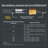 муфта переходная STAHLMANN (F) 50х2 ВР Easy Fix латунь - фото в каталоге Максидом