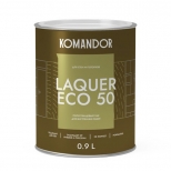 лак KOMANDOR Laquer Eco 50 для стен и потолков полуглянцевый 0,9 л бесцветный, арт.S1318003001 - фото в каталоге Максидом