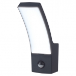 светильник уличный настенный UNIEL LED 12Вт 4000К IP65 с датчиком движения черный светильник уличный настенный UNIEL LED 12Вт 4000К IP65 с датчиком движения черный - фото в каталоге Максидом