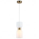 светильник подвесной AMBRELLA High Light E14 60Вт латунь/белый матовый - фото в каталоге Максидом