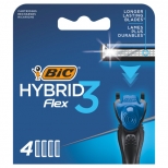 кассеты BIC Flex 3 Hybrid 4шт - фото в каталоге Максидом