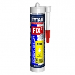 клей-герметик монтажный TYTAN Professional  Fix2 Clear 290мл прозрачный, арт.73914 - фото в каталоге Максидом