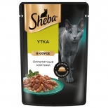 корм для кошек Sheba  утка в  соусе 75г - фото в каталоге Максидом