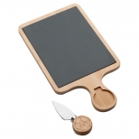 набор для сервировки APOLLO Tapas: доска сервировочная 18x14см, нож для сыра 10см бамбук, сланец набор для сервировки APOLLO Tapas: доска сервировочная 18x14см, нож для сыра 10см бамбук, сланец - фото в каталоге Максидом