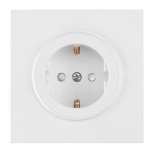 розетка 1 пост BYLECTRICA Прованс с/з с/ш квадрат белый розетка 1 пост BYLECTRICA Прованс с/з с/ш квадрат белый - фото в каталоге Максидом