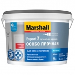 краска в/д MARSHALL Export 7 база BC для стен и потолков 9л бесцветная, арт.5248861 - фото в каталоге Максидом