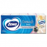 платки носовые ZEWA Deluxe Design 3-слойные 10шт 10уп. - фото в каталоге Максидом