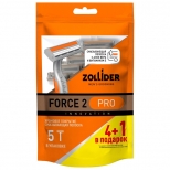 станок для бритья ZOLLIDER Force 2 Pro 5шт 2 лезвия одноразовый мужской - фото в каталоге Максидом