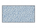 панель декоративная ПВХ мозаика Лазурь 485х960мм - фото в каталоге Максидом