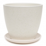 горшок бетонный с поддоном Спрей бутон 1,3л d15 h13 белый горшок бетонный с поддоном Спрей бутон 1,3л d15 h13 белый - фото в каталоге Максидом