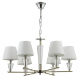 люстра подвесная LUMION Loraine E27 6х60Вт текстиль металл золото люстра подвесная LUMION Loraine E27 6х60Вт текстиль металл золото - фото в каталоге Максидом