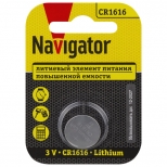 батарейка NAVIGATOR CR1616 1шт - фото в каталоге Максидом