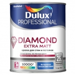 краска в/д DULUX Trade Diamond Extra matt база BW для стен и потолков 1л белая, арт.5273931 - фото в каталоге Максидом