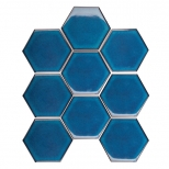 мозаика керамическая Hexagon big Deep Blue 256х295х6мм чип 107х95мм - фото в каталоге Максидом