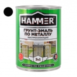 грунт-эмаль по металлу HAMMER 0,9кг черная, арт.ЭК000116572 - фото в каталоге Максидом