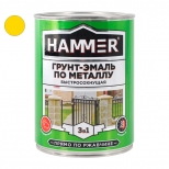 грунт-эмаль по металлу HAMMER 0,9кг желтая, арт.ЭК000116562 - фото в каталоге Максидом