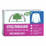 мыло хозяйственное РЕЦЕПТЫ ЧИСТОТЫ Отбеливание 72% 200г - фото в каталоге Максидом