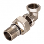 соединитель с американкой CTM 3/4" ВР/НР угловой - фото в каталоге Максидом