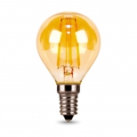 лампа GAUSS Filament 5Вт Е14 LED 400Лм 2700К golden Шар - фото в каталоге Максидом