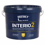 краска акриловая HUSKY INTERIO 2 для стен и потолков 9л, арт.32199 - фото в каталоге Максидом