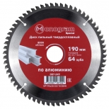 диск пильный MONOGRAM Special по алюминию и пластику 190х30/20/16мм 64 зуба - фото в каталоге Максидом